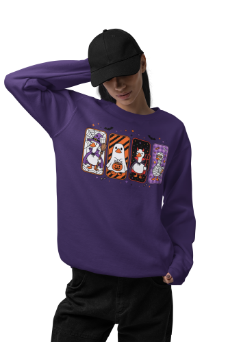 Damska bluza Halloween z gęsią – czarownica duch diabeł mumia 5