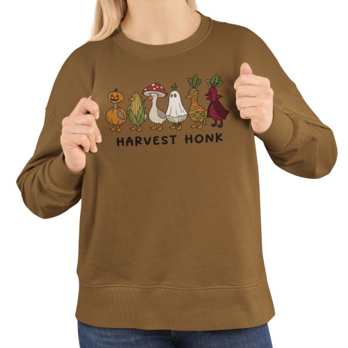 Bluza damska z gęsiami Harvest Honk – jesień Halloween śmieszna