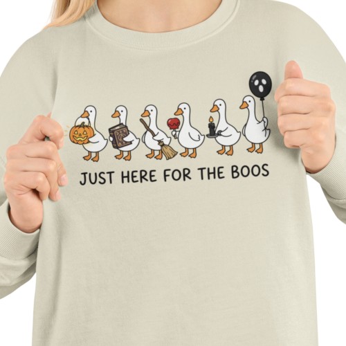 Bluza damska Halloween Just Here for the Boos – śmieszne gęsi 2
