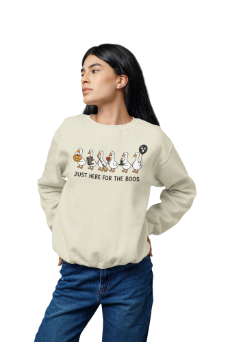 Bluza damska Halloween Just Here for the Boos – śmieszne gęsi 7