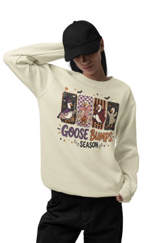 Bluza damska Goose Bumps Season – gęsi Halloween śmieszna 4
