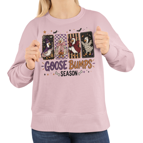 Bluza damska Goose Bumps Season – gęsi Halloween śmieszna 12
