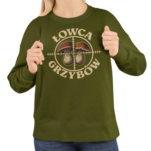 Bluza damska dla grzybiarki Łowca Grzybów – na grzyby do lasu