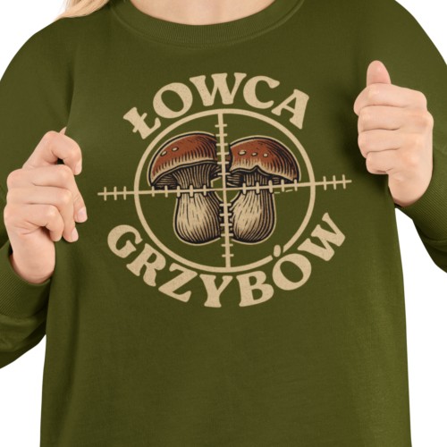 Bluza damska dla grzybiarki Łowca Grzybów – na grzyby do lasu 2