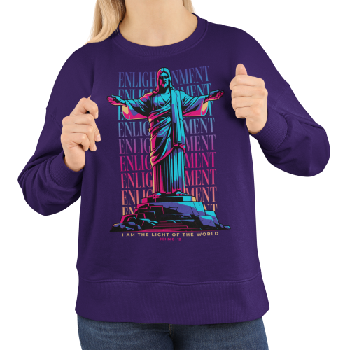 Damska bluza chrześcijańska Jezus – Light of the World John 8:12 3