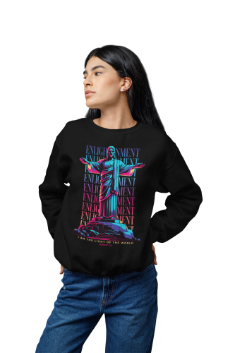 Damska bluza chrześcijańska Jezus – Light of the World John 8:12 11