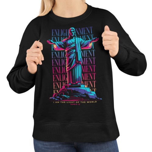 Damska bluza chrześcijańska Jezus – Light of the World John 8:12 7