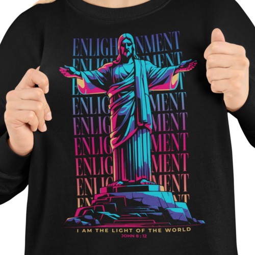 Damska bluza chrześcijańska Jezus – Light of the World John 8:12 8