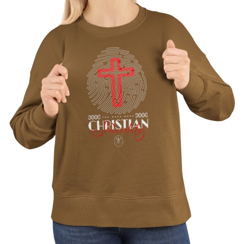 Damska bluza chrześcijańska Christian Identity – krzyż i odcisk palca