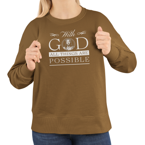 Damska bluza religijna With God All Things Are Possible – Jezus 10