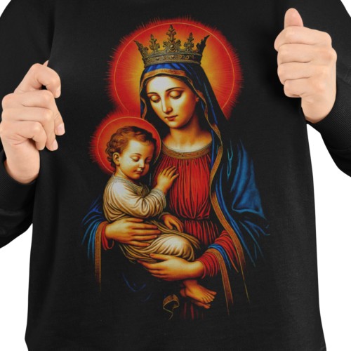 Damska bluza religijna Matka Boska z Dzieciątkiem Jezus – Maryja 2