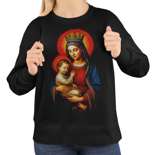 Damska bluza religijna Matka Boska z Dzieciątkiem Jezus – Maryja
