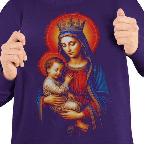 Damska bluza religijna Matka Boska z Dzieciątkiem Jezus – Maryja 8