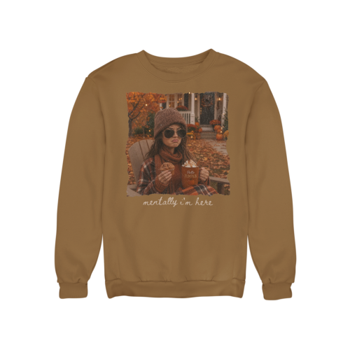 Damska bluza jesienna Mentally I’m Here – pumpkin season i autumn mood 11