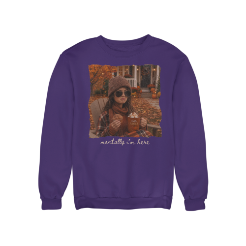 Damska bluza jesienna Mentally I’m Here – pumpkin season i autumn mood 16