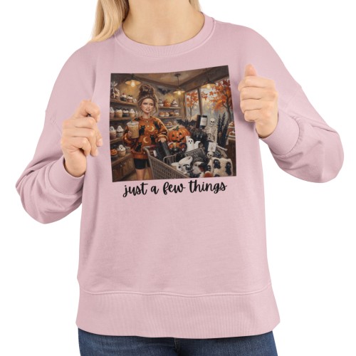 Damska bluza Halloween Just a Few Things – dynie, duchy i jesienny shopping