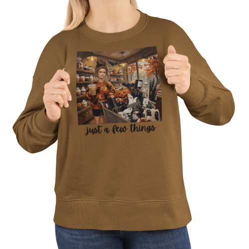 Damska bluza Halloween Just a Few Things – dynie, duchy i jesienny shopping 12
