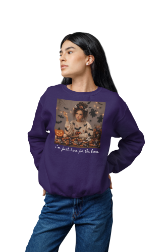 Damska bluza na Halloween I’m Just Here for the Boos – duchy i słodycze 3