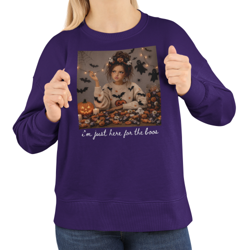 Damska bluza na Halloween I’m Just Here for the Boos – duchy i słodycze 5