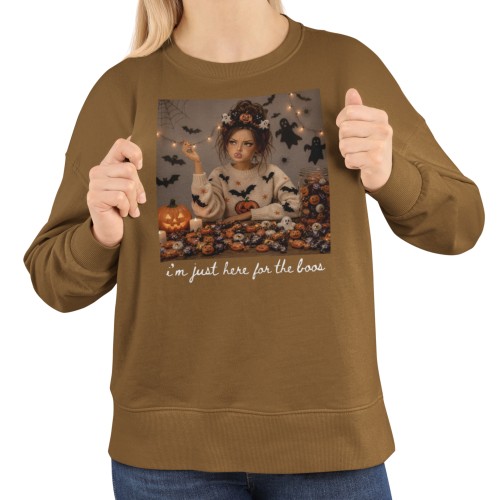 Damska bluza na Halloween I’m Just Here for the Boos – duchy i słodycze 7