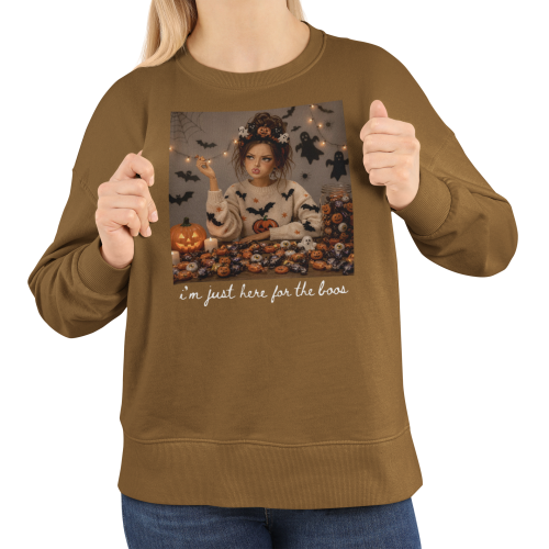 Damska bluza na Halloween I’m Just Here for the Boos – duchy i słodycze 12