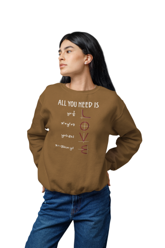 Damska bluza matematyczna All You Need Is Love – wzory LOVE 4