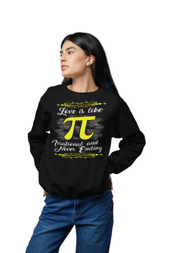 Damska bluza matematyczna Love Is Like Pi – liczba Pi 4