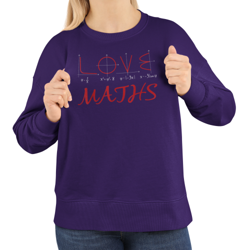 Damska bluza Love Maths – matematyczna z wykresami funkcji 2