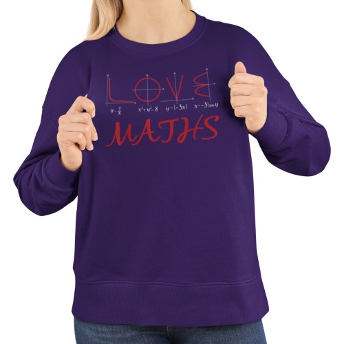 Damska bluza Love Maths – matematyczna z wykresami funkcji