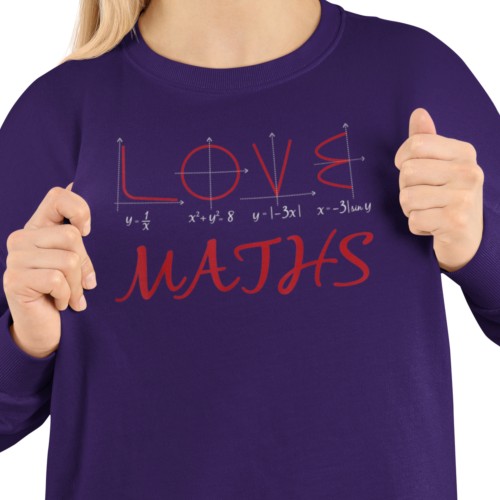 Damska bluza Love Maths – matematyczna z wykresami funkcji 3