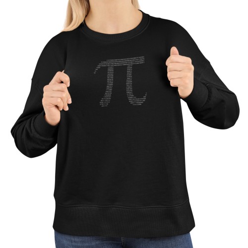 Damska bluza matematyczna liczba Pi – symbol Pi z cyfr 8