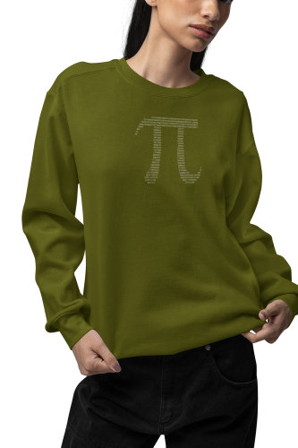 Damska bluza matematyczna liczba Pi – symbol Pi z cyfr 16