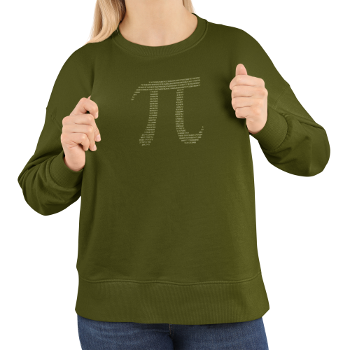 Damska bluza matematyczna liczba Pi – symbol Pi z cyfr 18