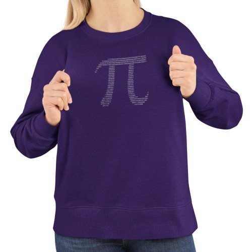 Damska bluza matematyczna liczba Pi – symbol Pi z cyfr 19