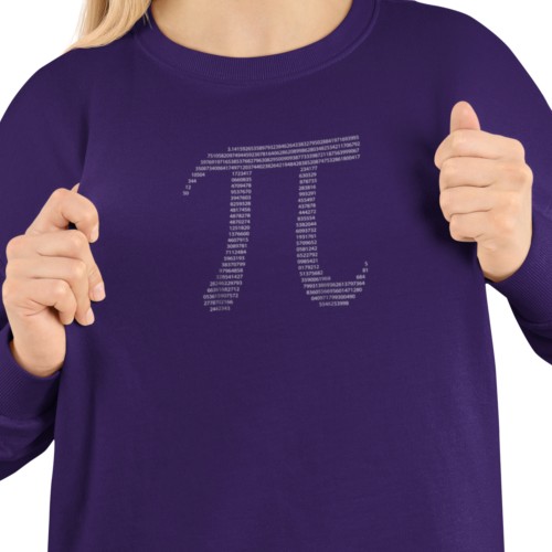 Damska bluza matematyczna liczba Pi – symbol Pi z cyfr 20