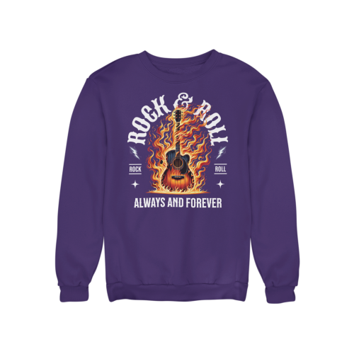 Damska bluza rockowa Rock & Roll z płonącą gitarą 12