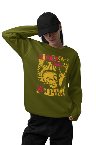 Damska bluza punk rock Punk Rock Till Death – alternatywna 6