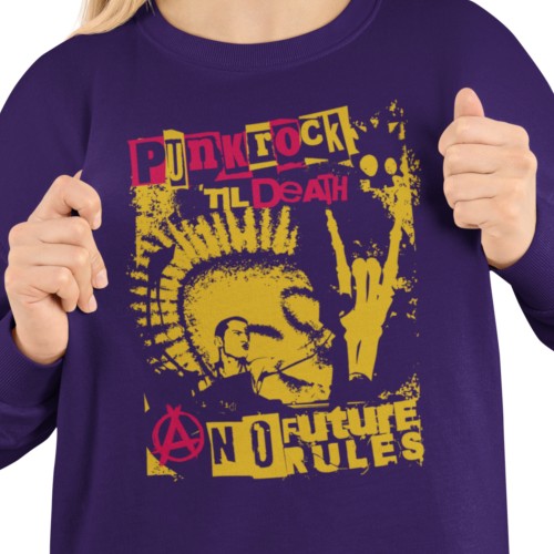 Damska bluza punk rock Punk Rock Till Death – alternatywna 8