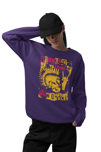 Damska bluza punk rock Punk Rock Till Death – alternatywna 12