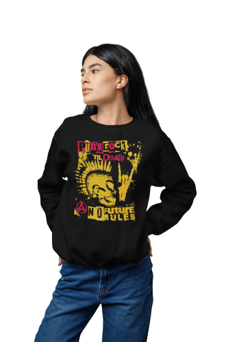 Damska bluza punk rock Punk Rock Till Death – alternatywna 16