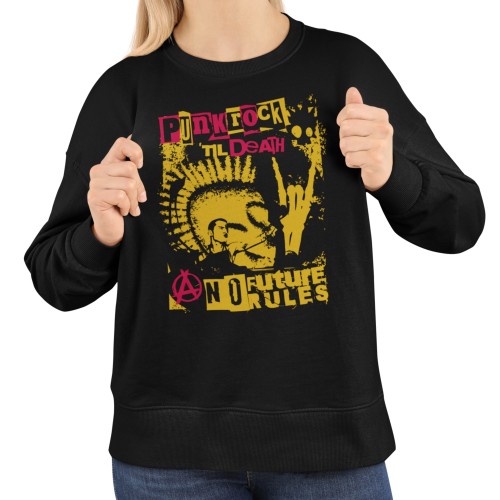 Damska bluza punk rock Punk Rock Till Death – alternatywna 13