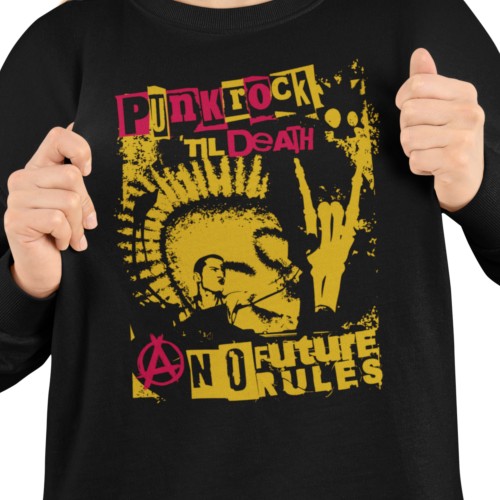 Damska bluza punk rock Punk Rock Till Death – alternatywna 14