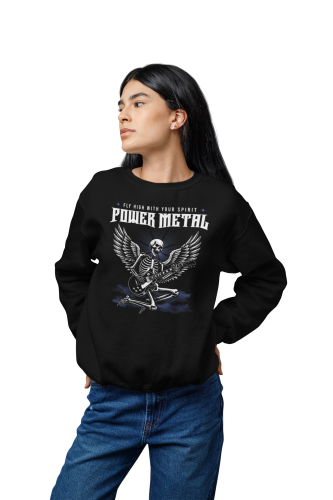 Damska bluza metalowa Power Metal – szkielet z gitarą 4