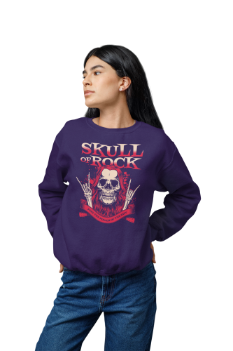 Damska bluza rockowa Skull of Rock – czaszka i znak rocka 3