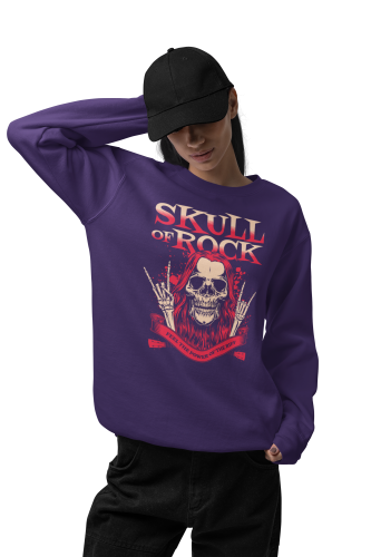 Damska bluza rockowa Skull of Rock – czaszka i znak rocka 4