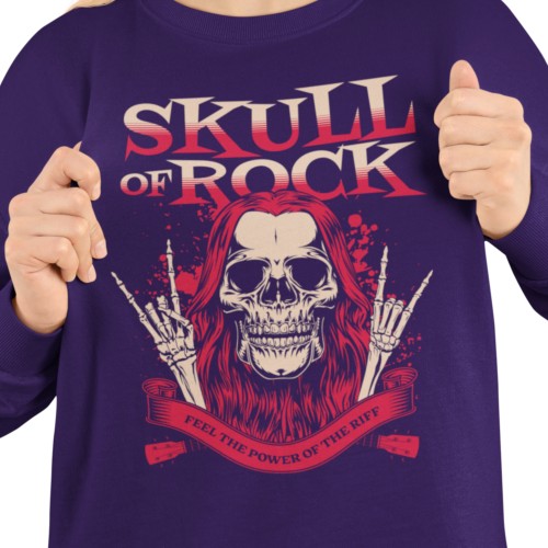 Damska bluza rockowa Skull of Rock – czaszka i znak rocka 2