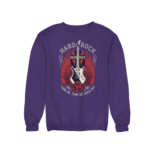 Damska bluza Hard Rock z gitarą – skrzydła i róże 6