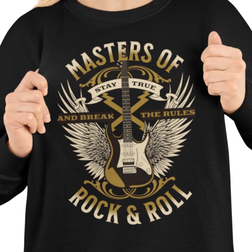 Damska bluza rockowa Masters of Rock & Roll – gitara ze skrzydłami 14