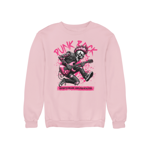 Damska bluza punk rock – szkielet gitarzysta z irokezem 9