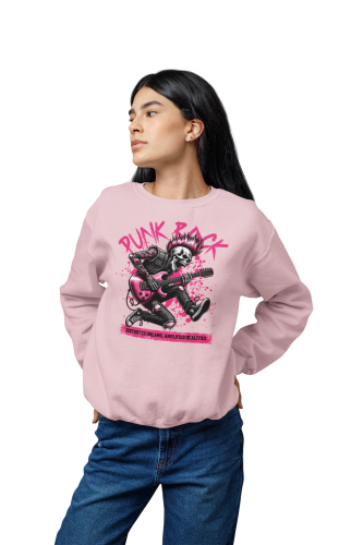 Damska bluza punk rock – szkielet gitarzysta z irokezem 10
